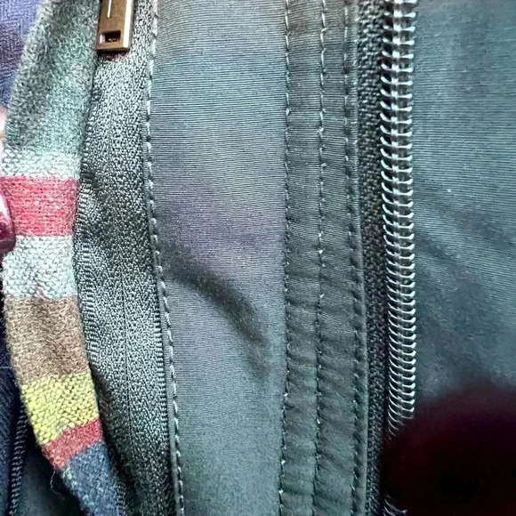 Men’s Pendleton Full Zip Botton Snap Striped Blanket Jacket Green/Brown Size M - Picture 15 of 15